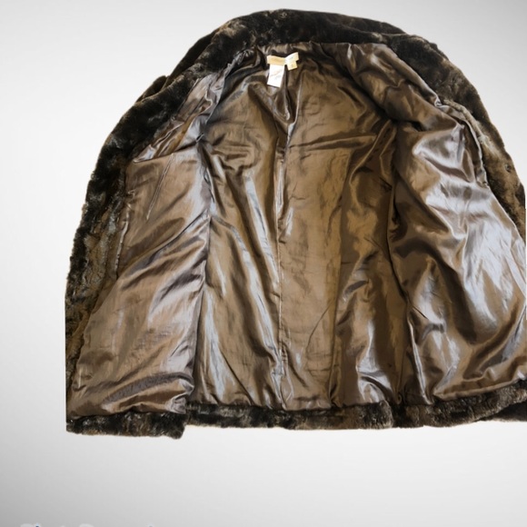 Coldwater creek faux beaver fur coat - Picture 3 of 6